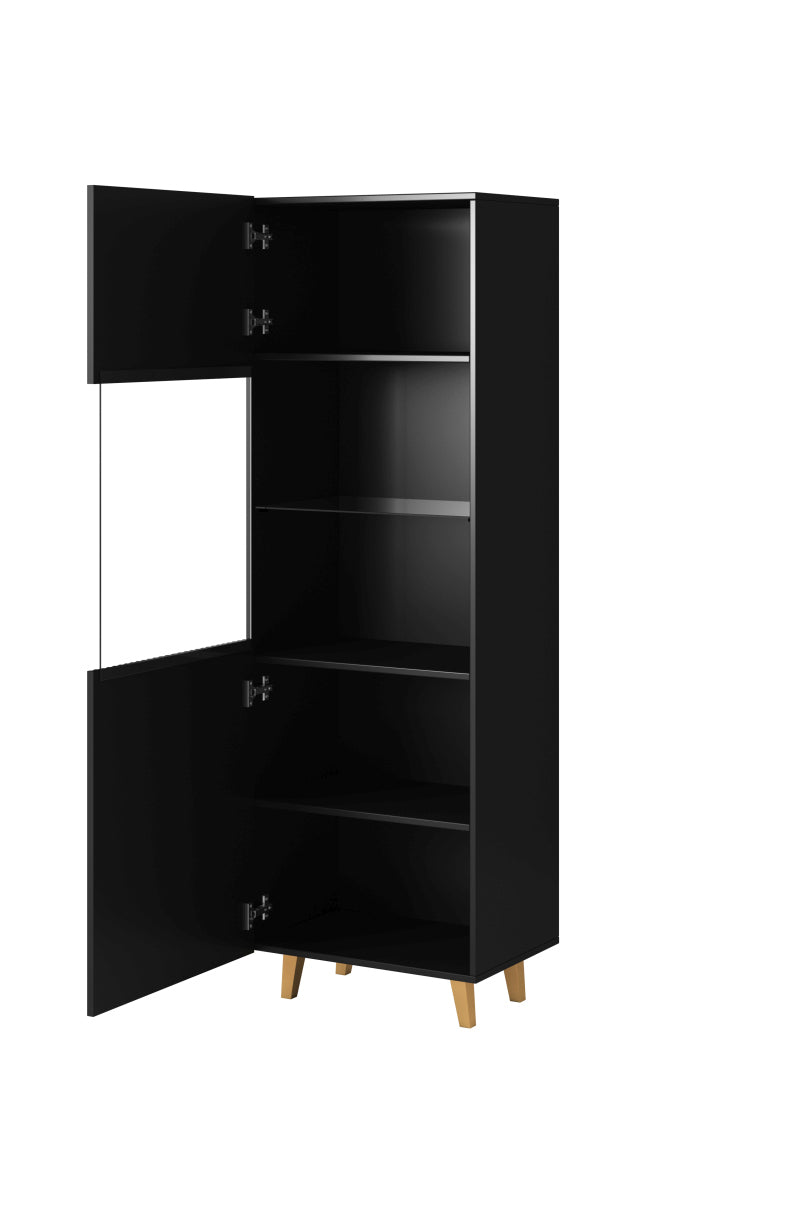 Highboard mit 1 tür Pafos Schwarz (2)