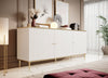 Sideboard mit 3 türen Glamour Weiß