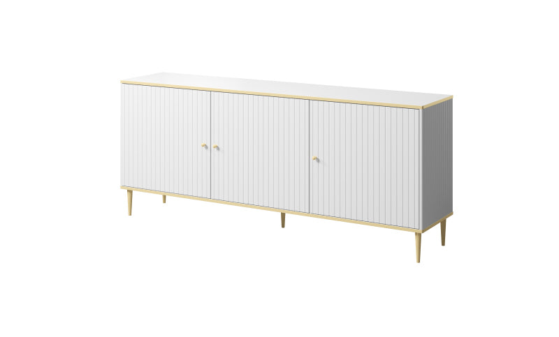 Sideboard mit 3 türen Glamour Weiß (1)