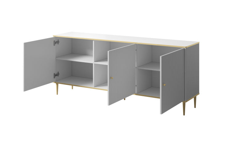 Sideboard mit 3 türen Glamour Weiß (2)