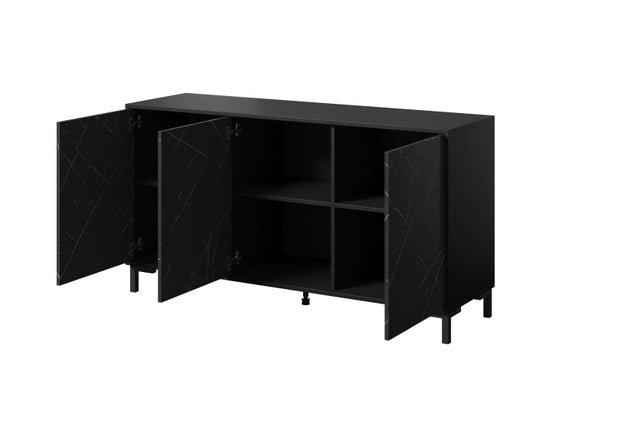 Sideboard mit 3 türen Marmo Schwarz (2)