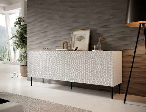 Sideboard mit 4 türen Hole Weiß