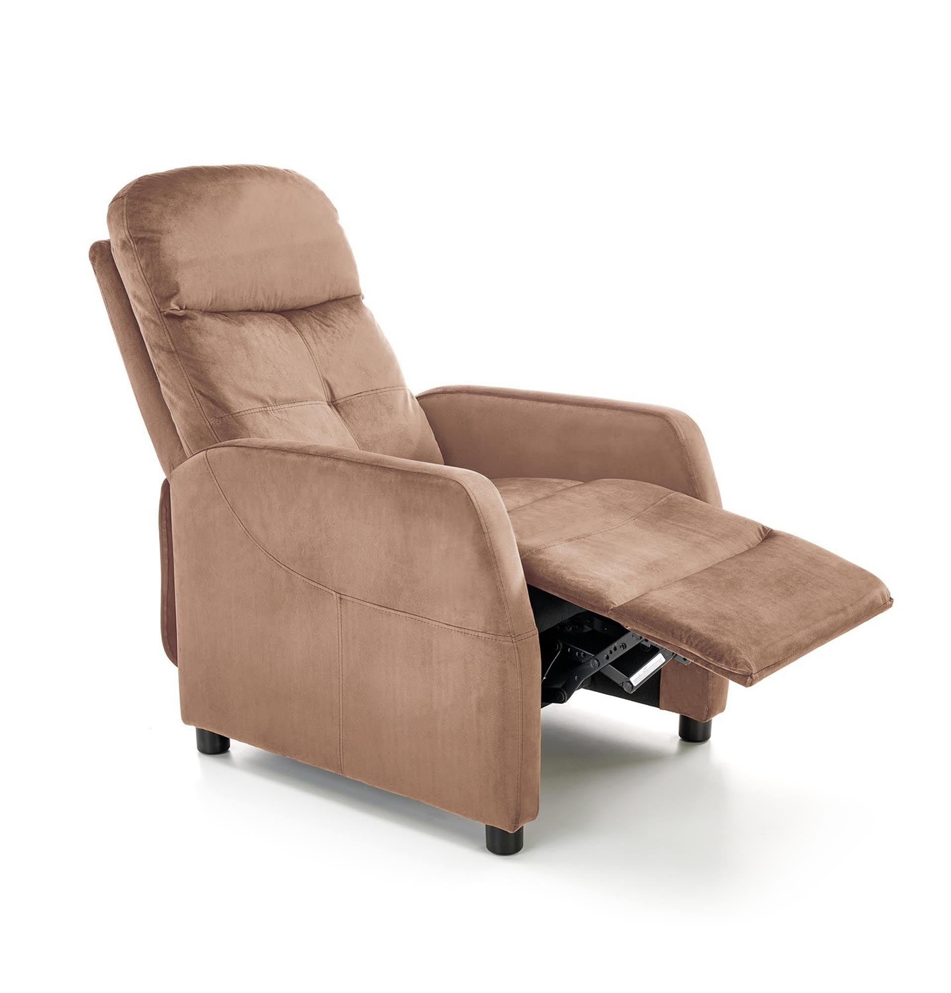 Relaxsessel mit Samtstoff Felipe 2 Beige (3)