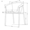 Esszimmerstuhl mit Stoff K489 Grau (2)