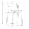 Esszimmerstuhl mit plastik K490 Weiß (3)