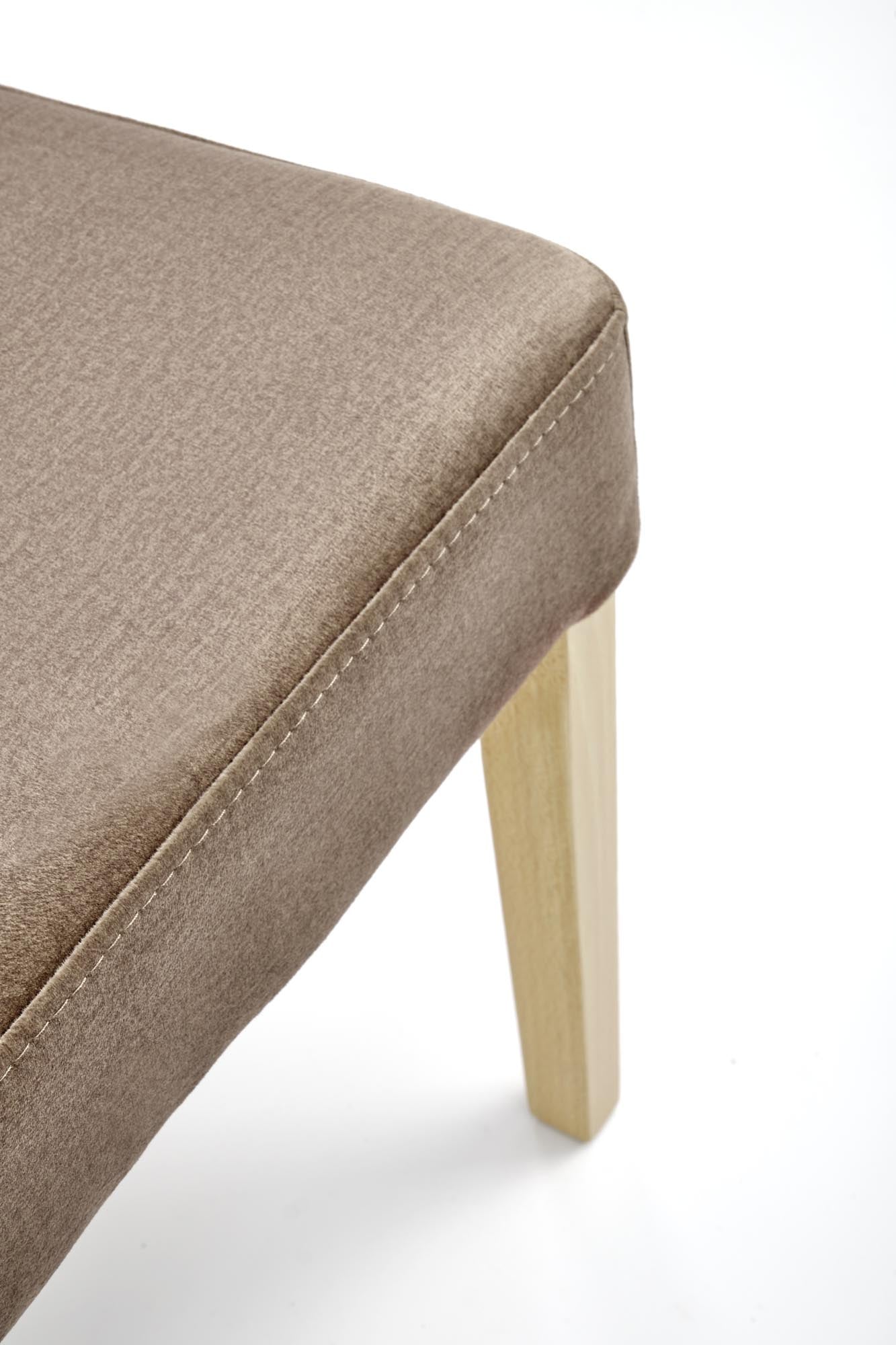 Esszimmerstuhl mit Samtstoff Vermont Beige (3)