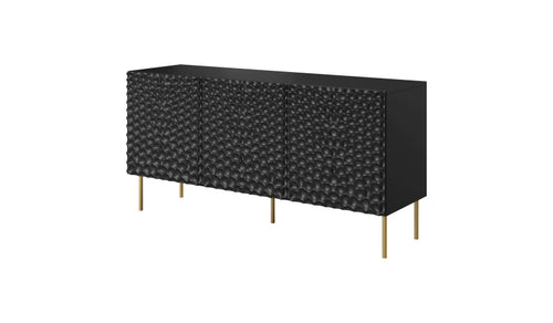 Sideboard mit 3 türen Hole Schwarz (1)