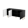 Sideboard mit 3 türen Jungle Schwarz (2)