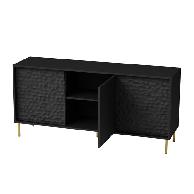 Sideboard mit 3 türen Bullet Schwarz (4)