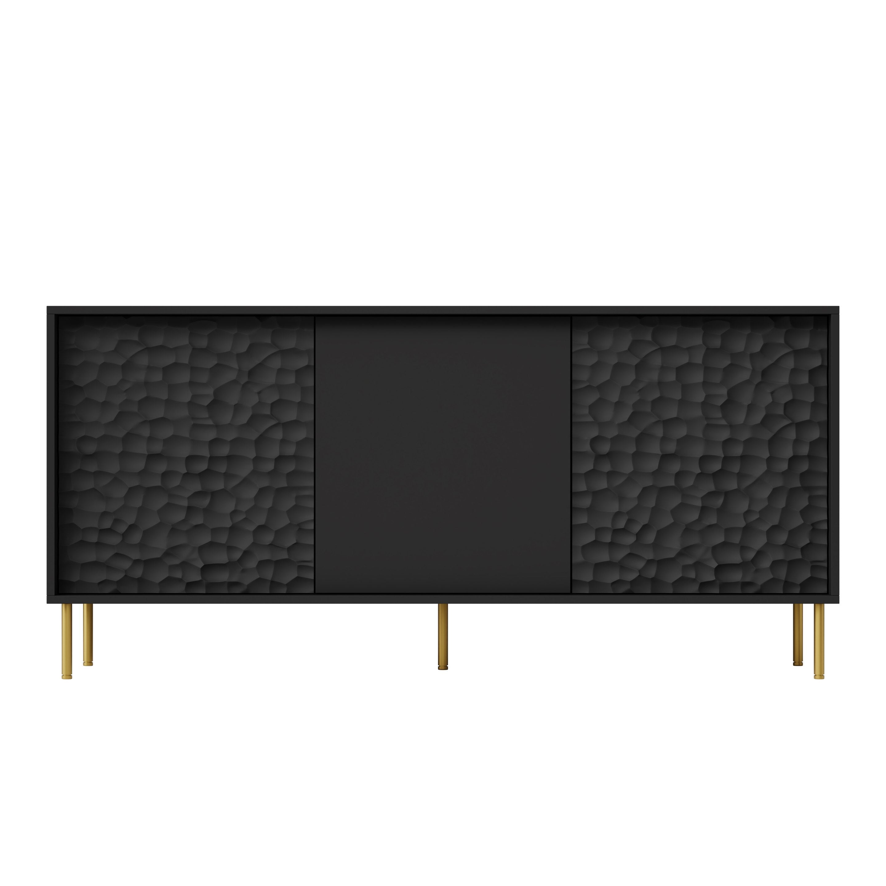 Sideboard mit 3 türen Bullet Schwarz (5)