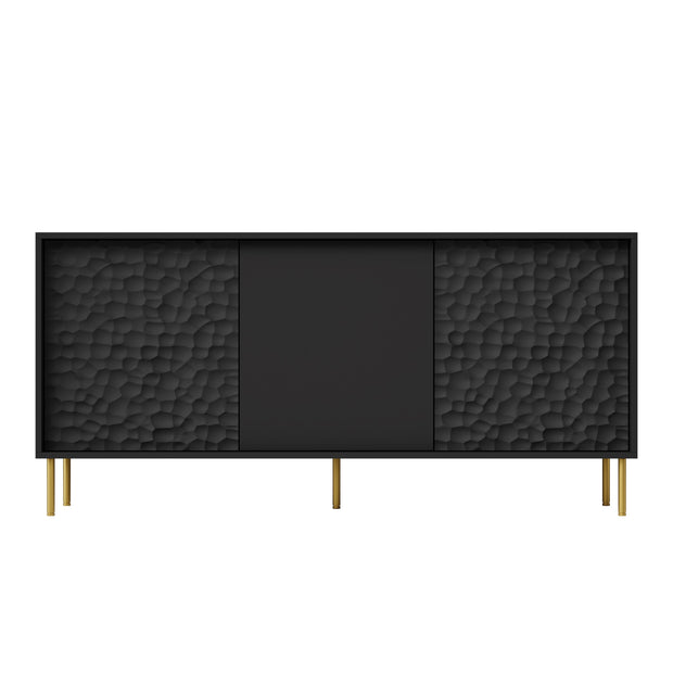 Sideboard mit 3 türen Bullet Schwarz (5)