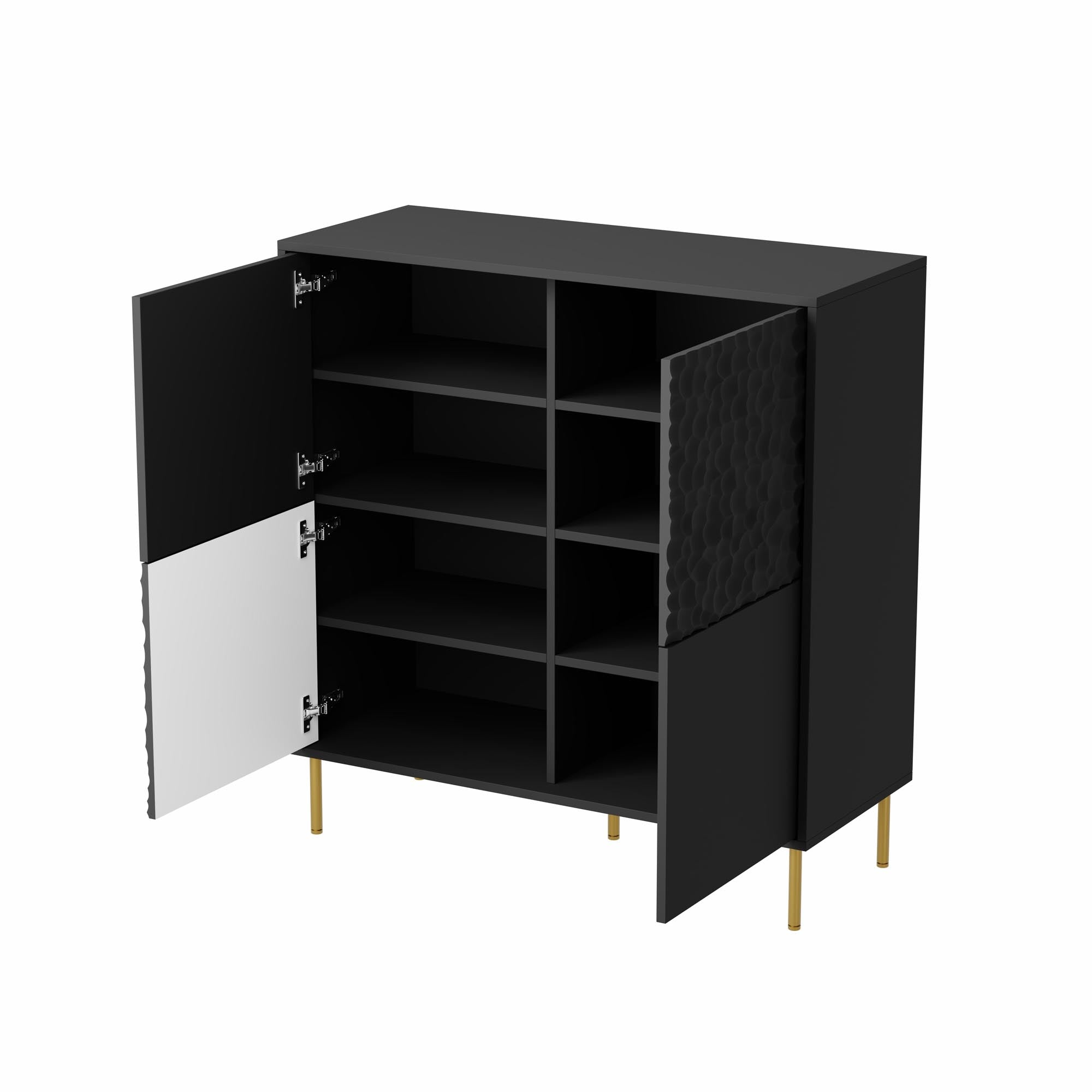 Sideboard mit 4 türen Bullet Schwarz (2)