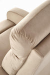 Relaxsessel mit Samtstoff Wonder Beige (2)