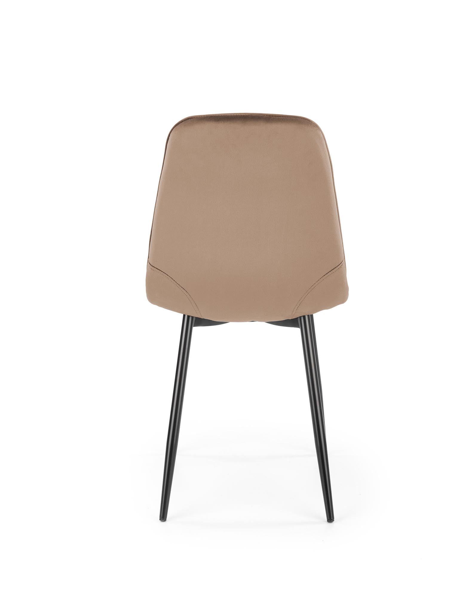 Esszimmerstuhl mit Samtstoff K417 Beige (4)