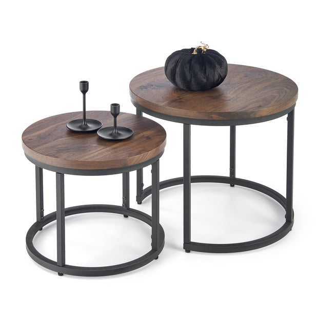 Couchtisch 2er Set Oreo Nussbaum