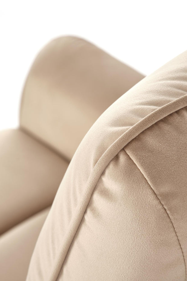 Elektrisch Relaxsessel mit Samtstoff Semir Beige (5)