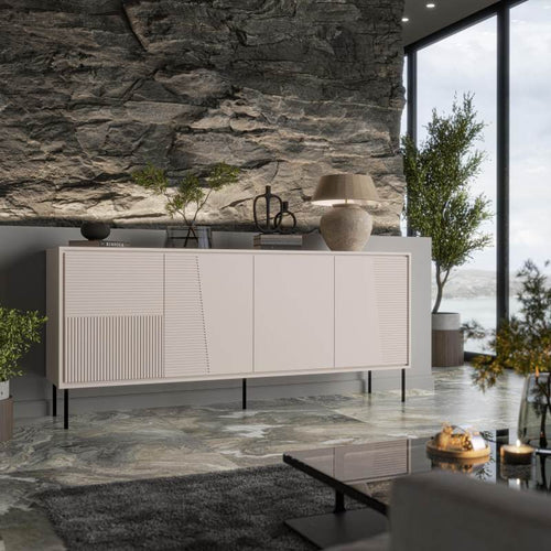 Sideboard mit 4 türen Abi Rosa