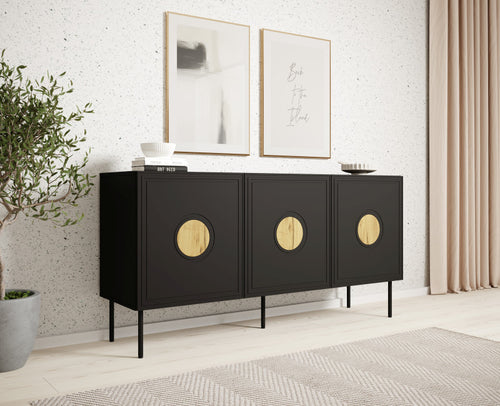 Sideboard mit 3 türen Palazzo Schwarz