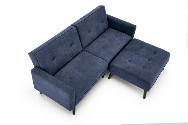 Schlafsofa 3-Sitzer, mit Stoff Cornelius Blau (4)