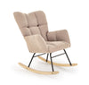 Schaukelsessel mit Stoff Vasco Beige