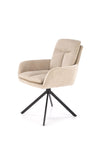 Drehbare Esszimmerstuhlaus mit Stoff K536 Beige (6)