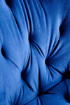 Drehbare Esszimmerstuhlaus mit Samtstoff K519 Blau (5)