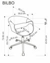 Bürostuhl mit Ökoleder Bilbo Schwarz (4)