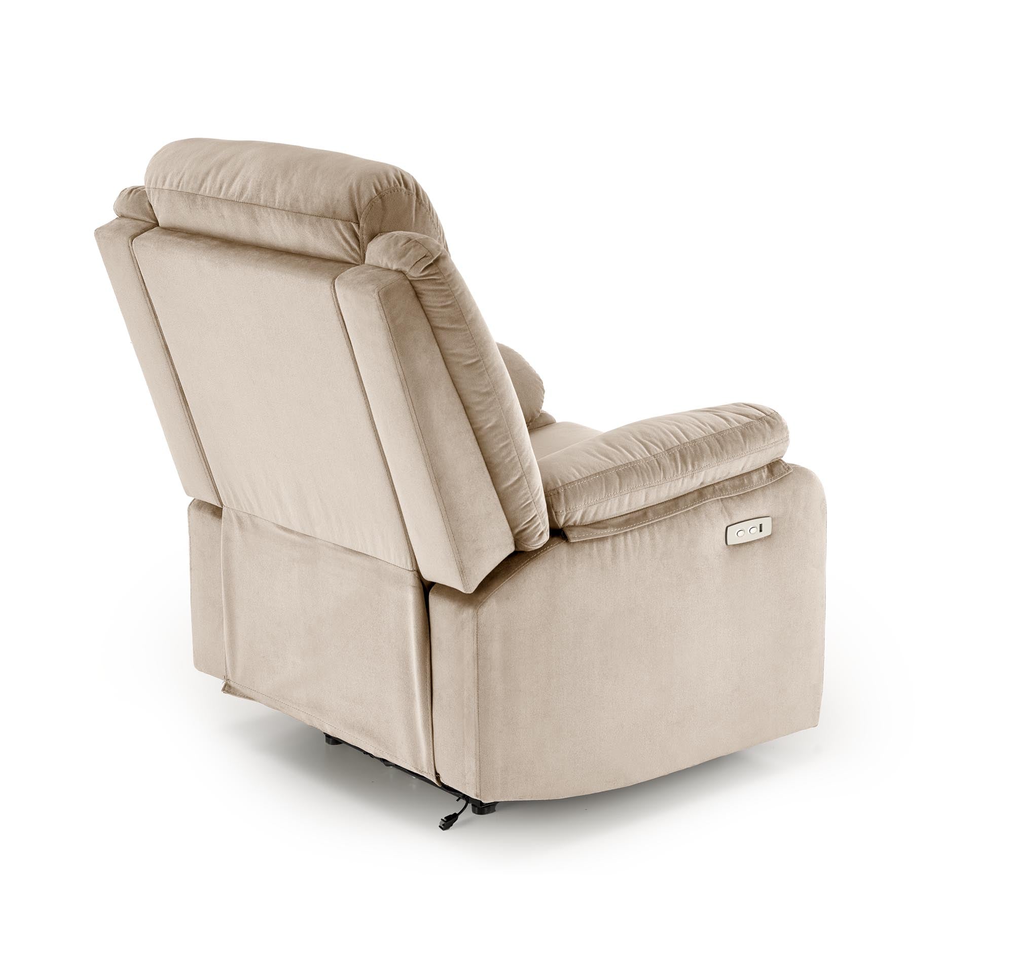 Elektrisch Relaxsessel mit Stoff Loris Beige (7)