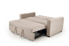 Schlafsofa 2-Sitzer, mit Stoff Paulinio Beige (1)