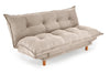 Schlafsofa 3-Sitzer, mit Stoff Pillow Beige (3)