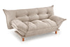 Schlafsofa 3-Sitzer, mit Stoff Pillow Beige