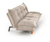 Schlafsofa 3-Sitzer, mit Stoff Pillow Beige (6)