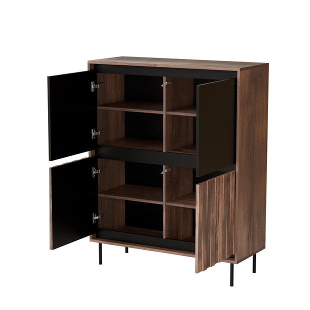 Highboard mit 4 türen Swing Nussbaum (2)