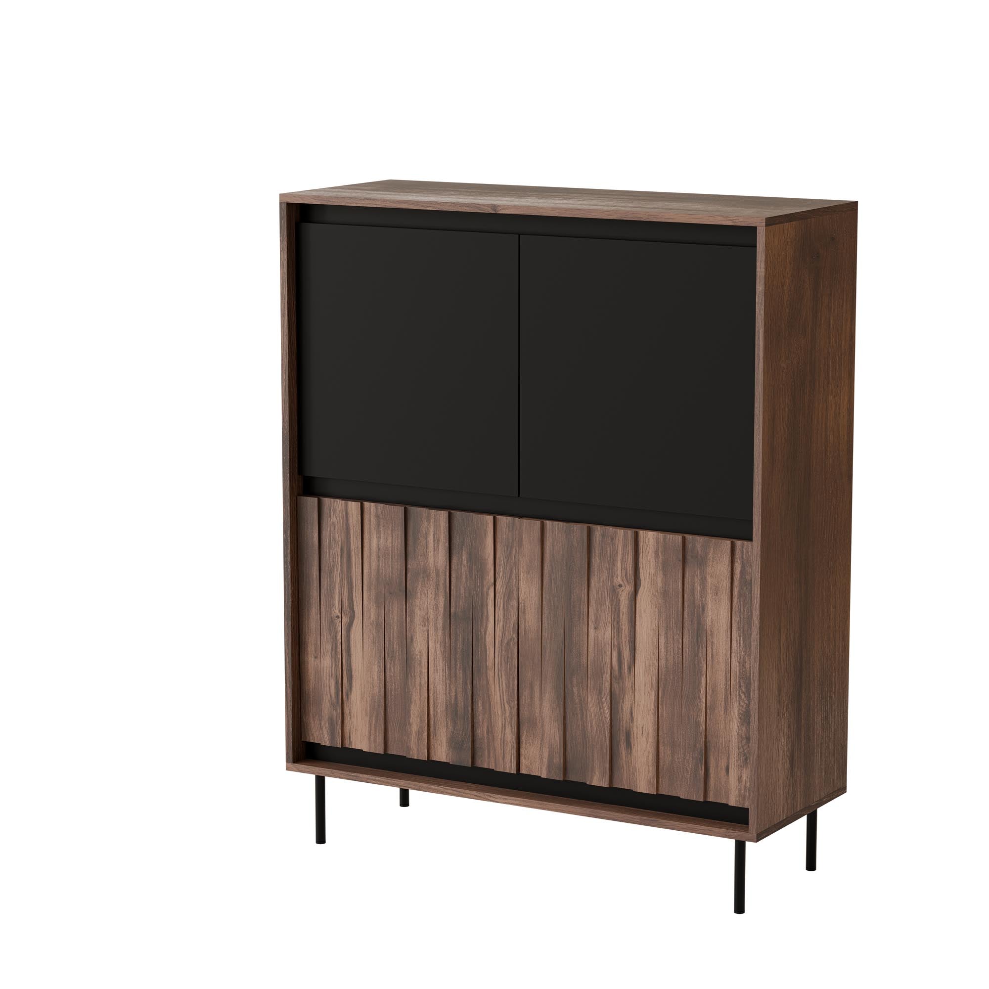 Highboard mit 4 türen Swing Nussbaum (3)