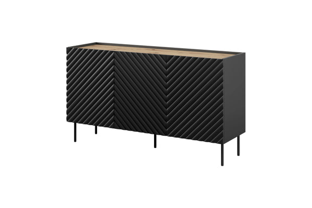 Sideboard mit 3 türen Onda Schwarz (1)