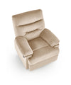 Relaxsessel mit Samtstoff Drager Beige (2)