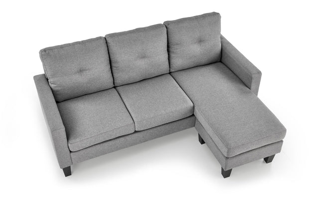 Sofa 3-Sitzer, mit Stoff Gerson Grau (1)