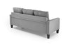 Sofa 3-Sitzer, mit Stoff Gerson Grau (2)