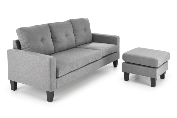 Sofa 3-Sitzer, mit Stoff Gerson Grau (7)