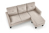 Sofa 3-Sitzer, mit Stoff Gerson Beige (7)