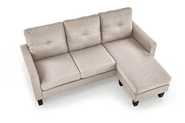 Sofa 3-Sitzer, mit Stoff Gerson Beige (7)