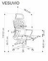 Bürostuhl mit Stoff Vesuvio Schwarz (5)