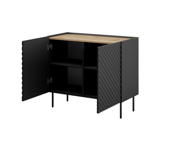 Sideboard mit 2 türen Onda Schwarz (1)