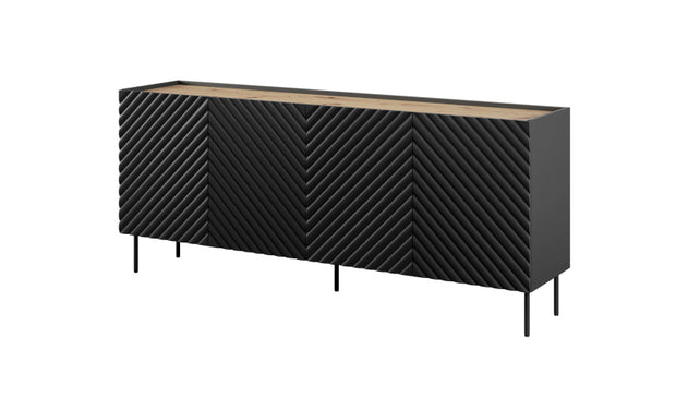 Sideboard mit 4 türen Onda Schwarz (2)