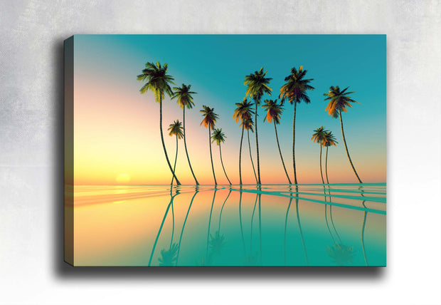 Leinwandbild Palm Trees Landscape Mehrfarben, & OYOTR-204717319 & OYOTR-204717319