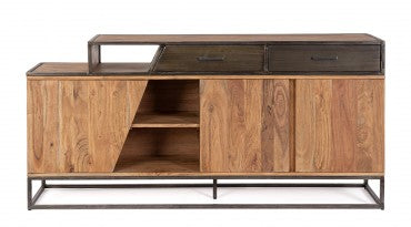 Sideboard mit 2 schubladen und 3 türen Janak Natürlich (10)