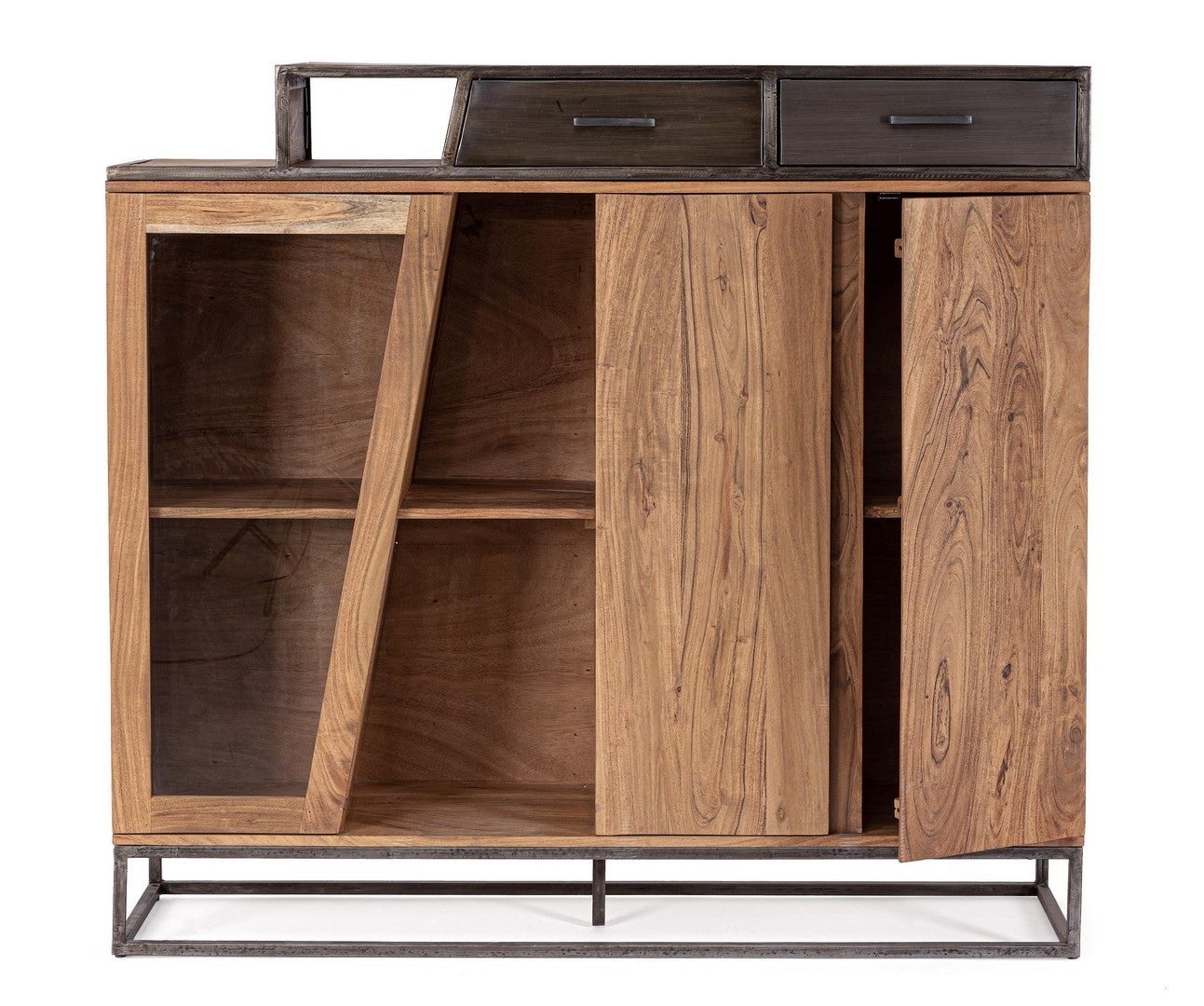 Sideboard mit 2 schubladen und 2 türen Janak High Natürlich (7)