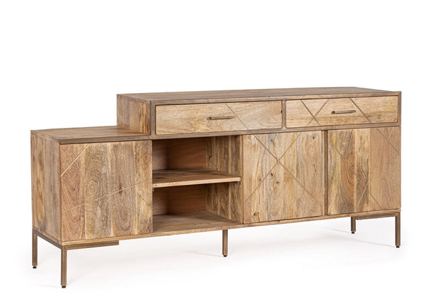 Sideboard mit 2 schubladen und 3 türen Jaidev Natürlich