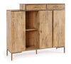 Highboard mit 2 schubladen und 3 türen Jaidev High Natürlich