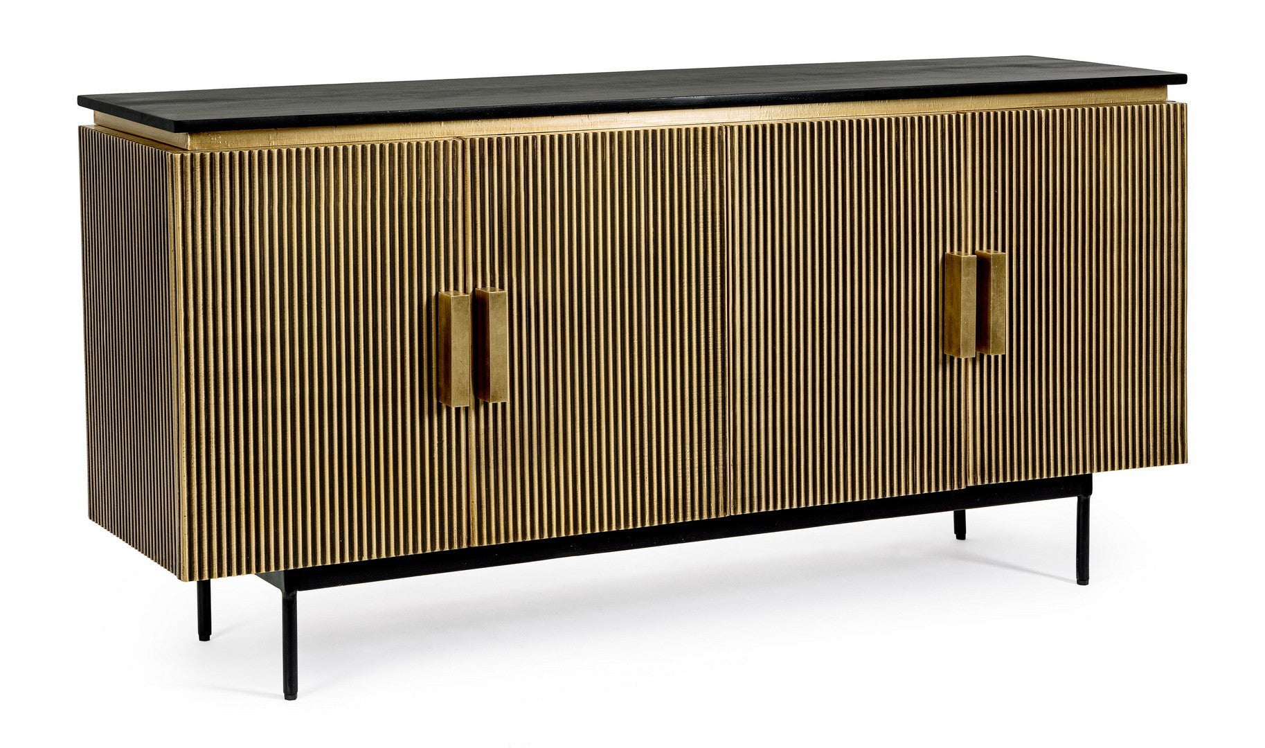 Sideboard mit 4 türen Virat Schwarz